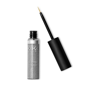 KIKO Milano, Glitter Eyeliner, Eyeliner w żelu z brokatem, 02 Silver, 4.5ml - KIKO Milano