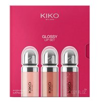 KIKO Milano Glossy Lip zestaw trzech nawilżających błyszczyków do ust z efektem objętości 3D 3x6.5ml