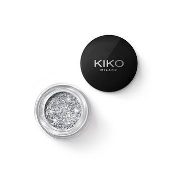 Kiko Milano, Stardust Eyeshadow, Żelowy cień do powiek z biodegradowalnym brokatem 01 Holo Silver, 3.5 g  - KIKO Milano