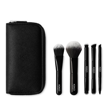 KIKO Milano, Travel Brush, Kosmetyczka podróżna z 5 profesjonalnymi pędzlami - KIKO Milano