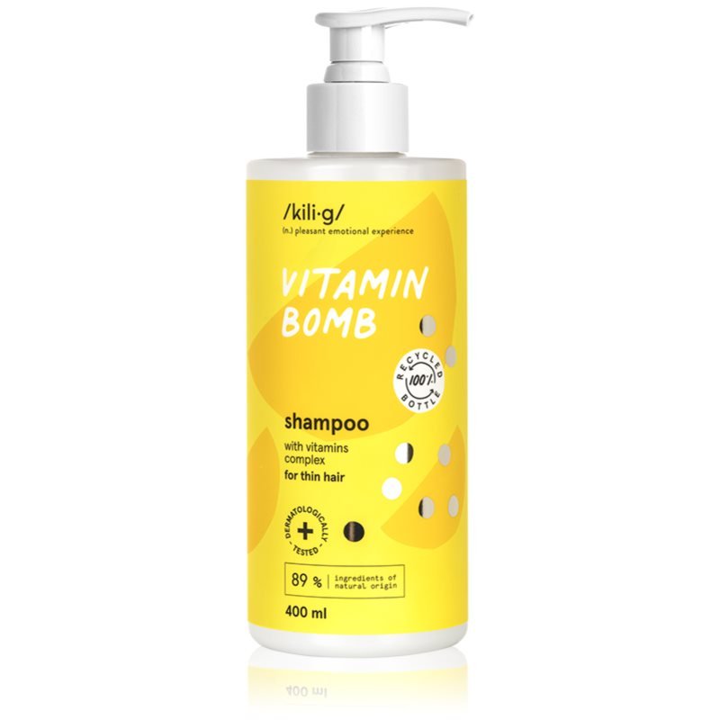 Kilig Vitamin Bomb Szampon Wzmacniający Do Włosów Słabych 400 Ml ...