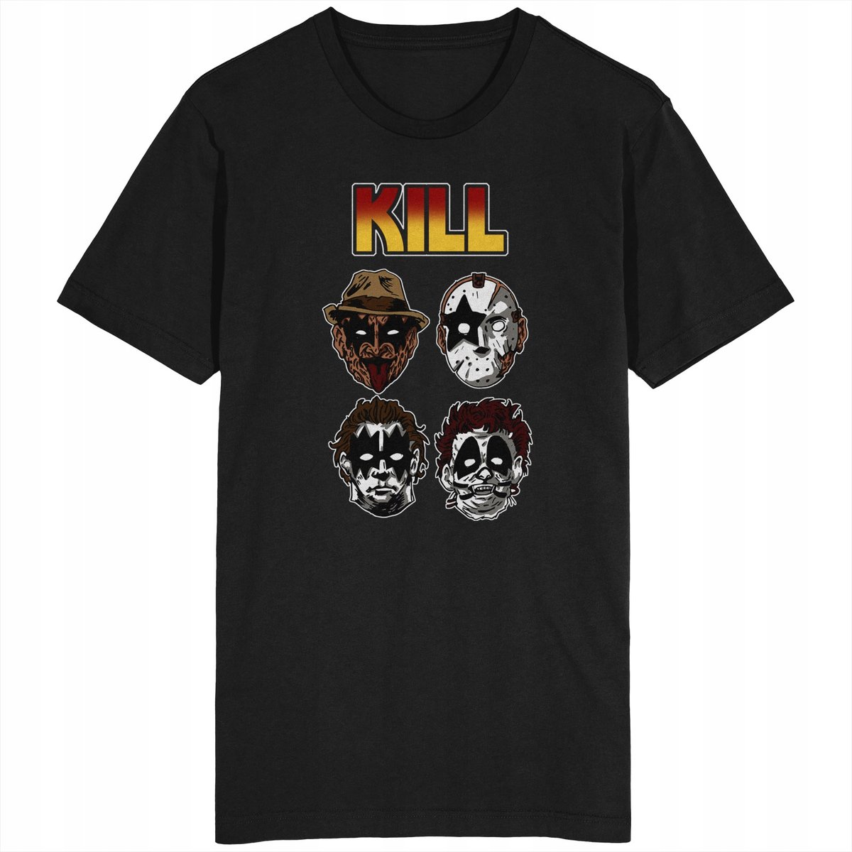 Kill Kiss Koszulka Freddy Krueger Jason Rock Metal - GILDAN | Moda ...