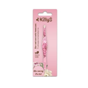KillyS, Blooming Pastel Slanted Cosmetic Tweezers skośna profilowana pęseta kosmetyczna - Killys