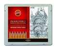 Kin Ołówki Grafitowe 1504 Art 8B-10H Kpl.24 Szt. - Koh-I-Noor