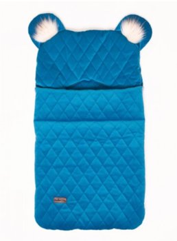 Kinder Hop, Śpiworek fotelikowy, Deep Blue, U, 80x45 cm, 6w1 - Kinder Hop