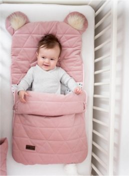 Kinder Hop, Śpiworek fotelikowy, Pink, U, 80x45 cm, 6w1 - Kinder Hop