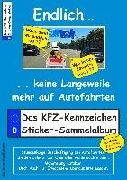 Kinder-Reisespiel KFZ-Kennzeichen Sticker-Sammelalbum fürs Handgepäck, Mitmachbuch für die Ferien, Ratespaß unterwegs auf Reisen, Beschäftigung für Kinder bei langen Autofahrten - Gesierich Philipp