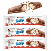 KINDER TRONKY Batonik Wafelek Mleczno Czekoladowy z Nadzieniem Zestaw 3x18g Kinder