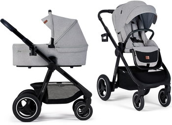 Kinderkraft Everyday- Wózek Wielofunkcyjny 2W1 Z Opcją 3W1 | Light Grey - Kinderkraft