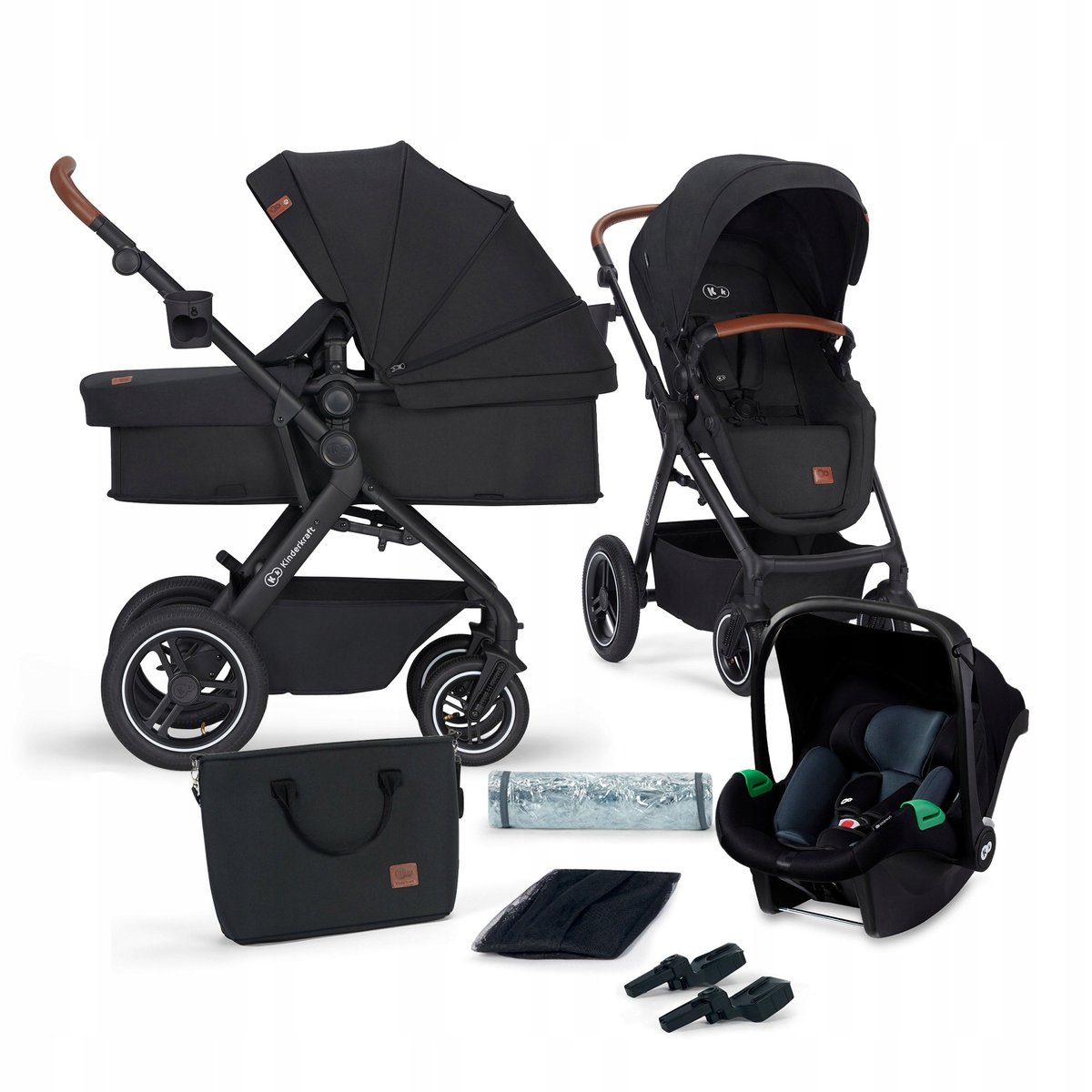 Kinderkraft Wózek Wielofunkcyjny B-Tour 3In1 Mink Pro Black ...