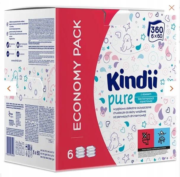 Kindii Chusteczki Nawil Ane Pure Box X Szt Kindii Sklep Empik Com