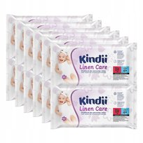 Kindii Linen Care Chusteczki nawilżane dla niemowląt i dzieci 60 sztuk x 12