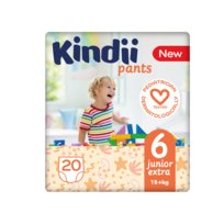 Kindii Pieluchomajtki chłonne junior extra rozmiar 6 (15+ kg) 20 sztuk