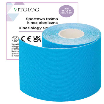 Kinesiotaping tejpy tejp tejpa kinesio tape taśma do kinesiotapingu 5m - Vitolog