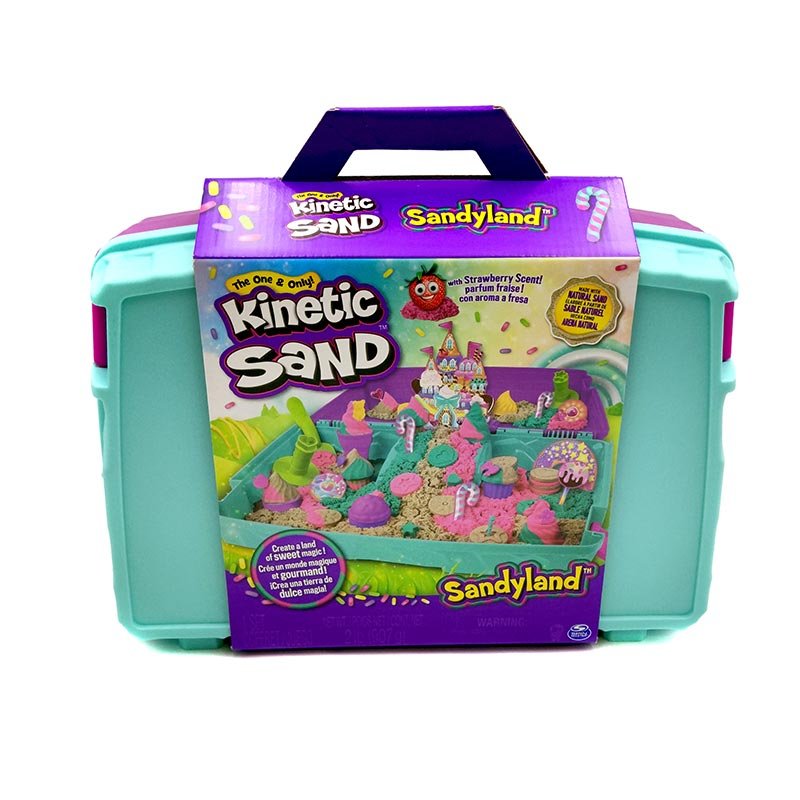 Piasek Kinetyczny Zestaw Foremki 5 Kolorów W Walizce Kinetic Sand 907g