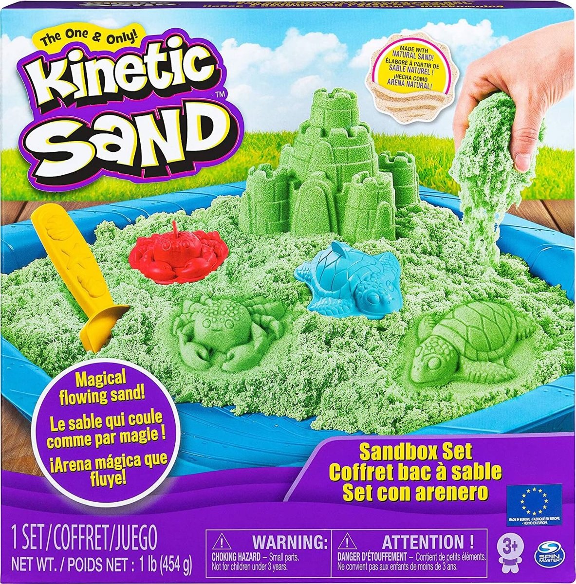 Zdjęcia - Kreatywność i rękodzieło Spin Master Kinetic Sand, zamek z piaskownicą 