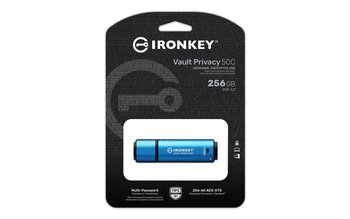 Kingston 256GB USB-C IronKey Vault Privacy 50C AES-256 Encrypted, FIPS 197 - Kingston