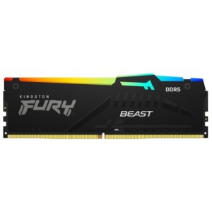 Kingston Fury Beast DDR5 RGB 32 GB (2 x 16 GB) 5600 MT/s DDR5 CL40 DIMM Zestaw 2 pamięci do gier stacjonarnych - KF556C40BBAK2-32 - Kingston