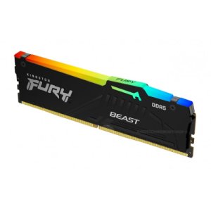 Kingston Fury Beast DDR5 RGB 32 GB (2x16 GB) 5200 MT/s DDR5 CL40 DIMM Zestaw 2 pamięci do gier stacjonarnych - KF552C40BBAK2-32 - Kingston