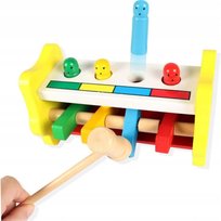 KingSzop Edukacyjny Kreatywny Manipulacyjny Drewniany Wbijak Montessori Nauka przez Zabawę