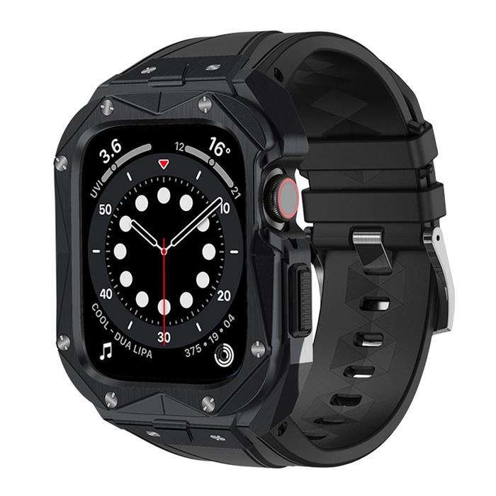Zdjęcia - Etui i folia ochronna do smartwatchy Kingxbar CYF140 2w1 pancerne etui Apple Watch 9, 8, 7  ze stali nie (45 mm)