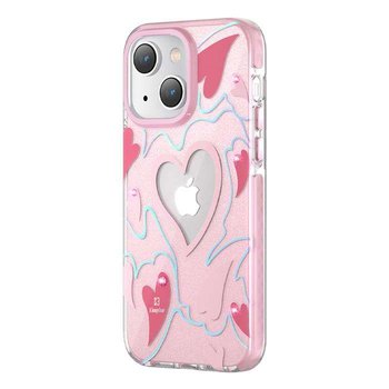 Kingxbar Heart Star Series etui iPhone 14 etui w gwiazdki pink heart - Kingxbar