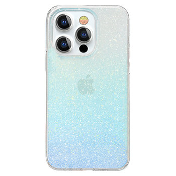 Kingxbar Streamer Series luksusowe eleganckie etui na iPhone 13 Pro niebieski (Glitter) - Kingxbar