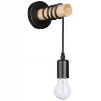 Kinkiet E27 LED Eos wiszący x1 czarny + WD