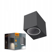 Kinkiet lampa oprawa elewacyjna LED Videx GU10 IP54 Ciemno szary