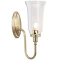 Kinkiet LAMPA ścienna BATH/BLAKE2 PB Elstead szklana OPRAWA klasyczna do łazienki IP44 polerowany mosiądz przezroczysty - Elstead