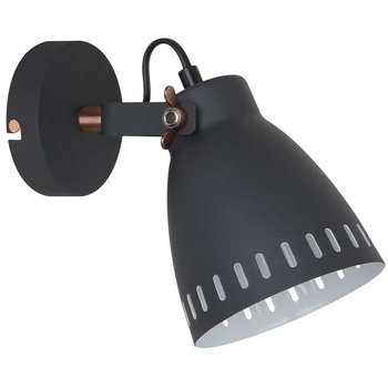 Kinkiet LAMPA ścienna FRANKLIN MB-HN5050-1-B+RC Italux industrialna OPRAWA metalowy reflektorek loft grafitowy - ITALUX