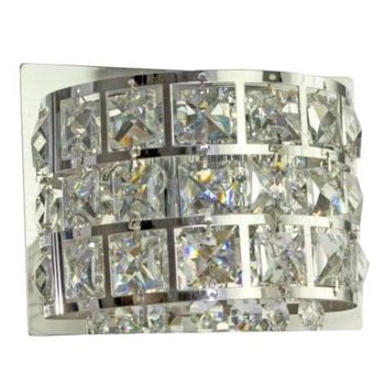 Kinkiet LAMPA ścienna SATURN 21-87228 Candellux metalowa OPRAWA kryształki crystal glamour chrom - Candellux