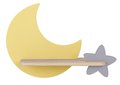 Kinkiet LED 5W dla dziecka żółty księżyc gwiazdka Moon Candellux 21-76731 - Candellux Lighting
