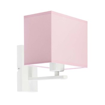 Kinkiet LYSNE Malaga, jasny różowy, biały, E27, 22x18 cm - LYSNE