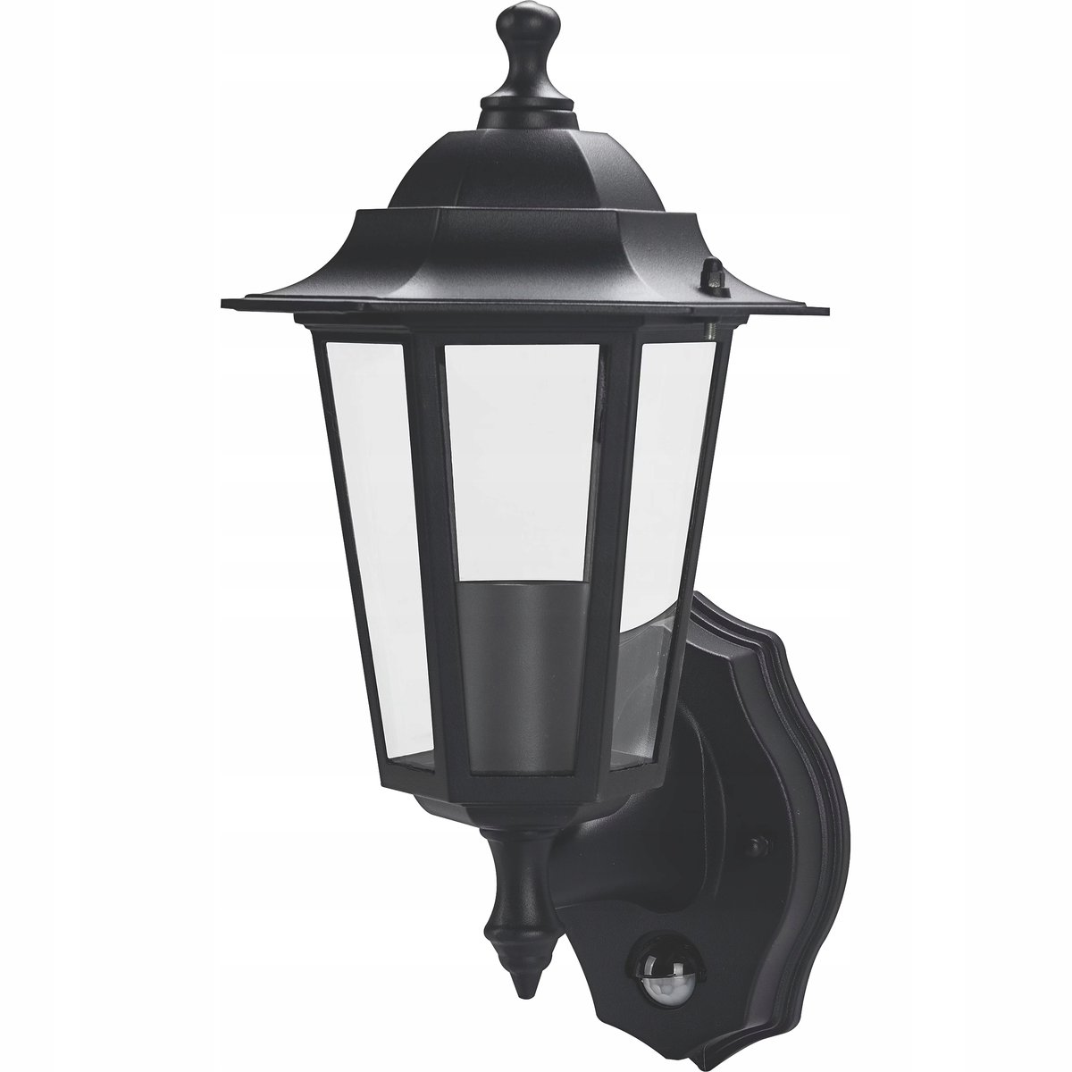 Kinkiet ogrodowy Lampa elewacyjna Lampion Luceco Czujnik ruchu PIR E27