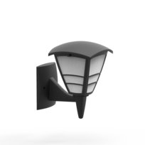 Kinkiet ogrodowy YONCA 2 E27 IP44 czarny 400.010.133 HOROZ