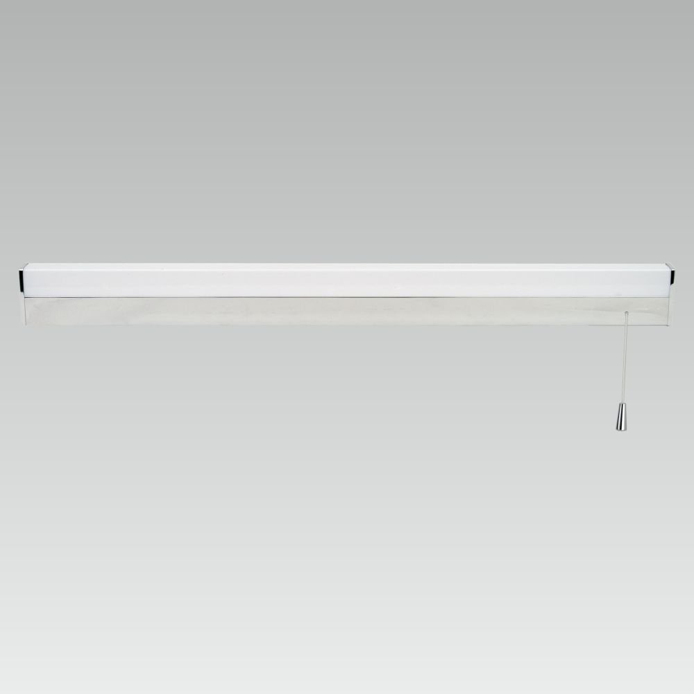 Zdjęcia - Żyrandol / lampa LUXERA Kinkiet PREZENT, Armet, 37404, biało-srebrny, T5, 58x8 cm 