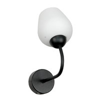 Kinkiet Ścienny do Łazienki Led Nad Lustro Biały Klosz Loft Czarny 1xe27 15-303 Sofia