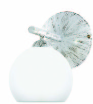 Kinkiet Ścienny do Sypialni Loft Industrialny Retro Biały Klosz 1xe27 Carmen 9-533