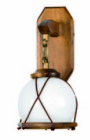 Kinkiet Ścienny Drewniany do Sypialni Led Retro Vintage 1xe27 Retro Antyk 2-023/b