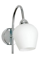 Kinkiet Ścienny Łazienkowy Led Biały Klosz Styl Nowoczesny 1xe14 Maximus 7-173