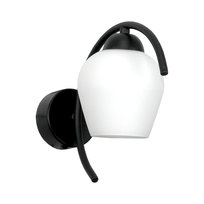 Kinkiet Ścienny Łazienkowy Led Nad Lustro Biały Klosz Loft Czarny 1xe27 15-323 Dani