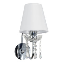Kinkiet Ścienny Łazienkowy Led Nad Lustro Chrom Glamour Kryształki 1xe27 Mia Bianco 12-413