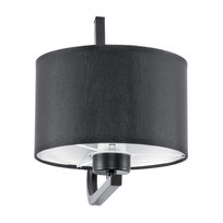 Kinkiet Ścienny Łazienkowy Led Nad Lustro Czarny Nowoczesny 1xe27 Abażur Hilda Negro 11-533