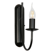 Kinkiet Ścienny Łazienkowy Led Nad Lustro Loft Czarny 1xe14 Lumen Negro 14-883