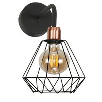 Kinkiet Ścienny Łazienkowy Nad Lustro Druciany Klosz Loft 1xe27 Amaral 14-583