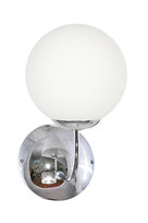Kinkiet Ścienny Łazienkowy Nad Lustro Glamour Biała Kula Chrom 1xe14 Patrik 13-593
