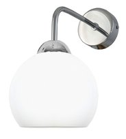 Kinkiet Ścienny Łazienkowy Nad Lustro Glamour Białe Kule Chrom Led 1xe27 Korsyk 13-693