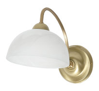 Kinkiet Ścienny Łazienkowy Nad Lustro Led Złoty Glamour 1xe27 Biały Klosz Limba 1-733