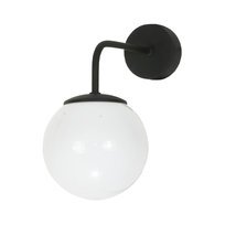 Kinkiet Ścienny Łazienkowy Nad Lustro Loft Biały Klosz Czarny Led 1xe14 Petit 13-813